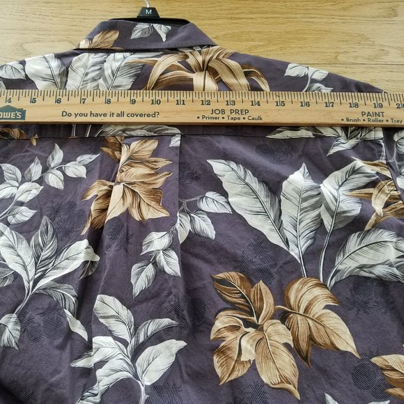 High Surf Mens Medium Multi-Colored Short Sleeve Button Up Hawaiian Floral Shirt - Picture 7 of 8